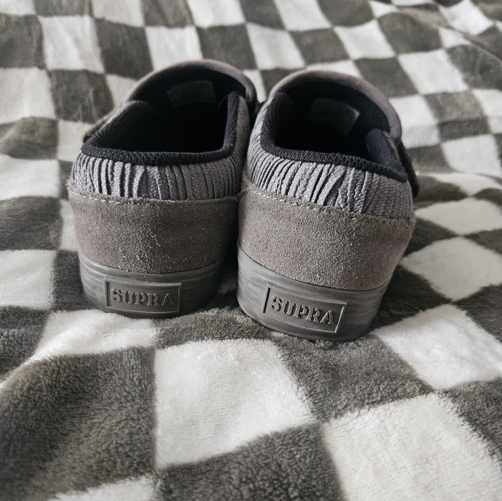 Supra Grey Slip On Skate Shoe - Picture 4 of 7
